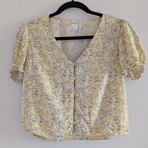 3/$30 Anko button down floral mini tee